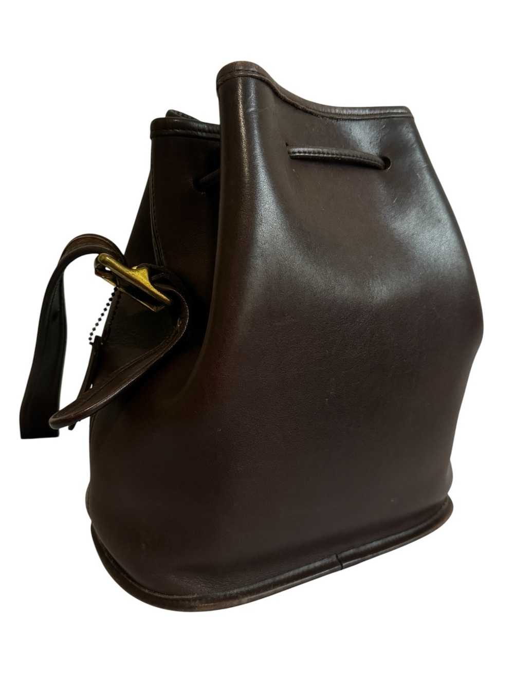 Coach Brown Bucket Leather Drawstring Shoulder Bag 9952 - Picture 5 of 7